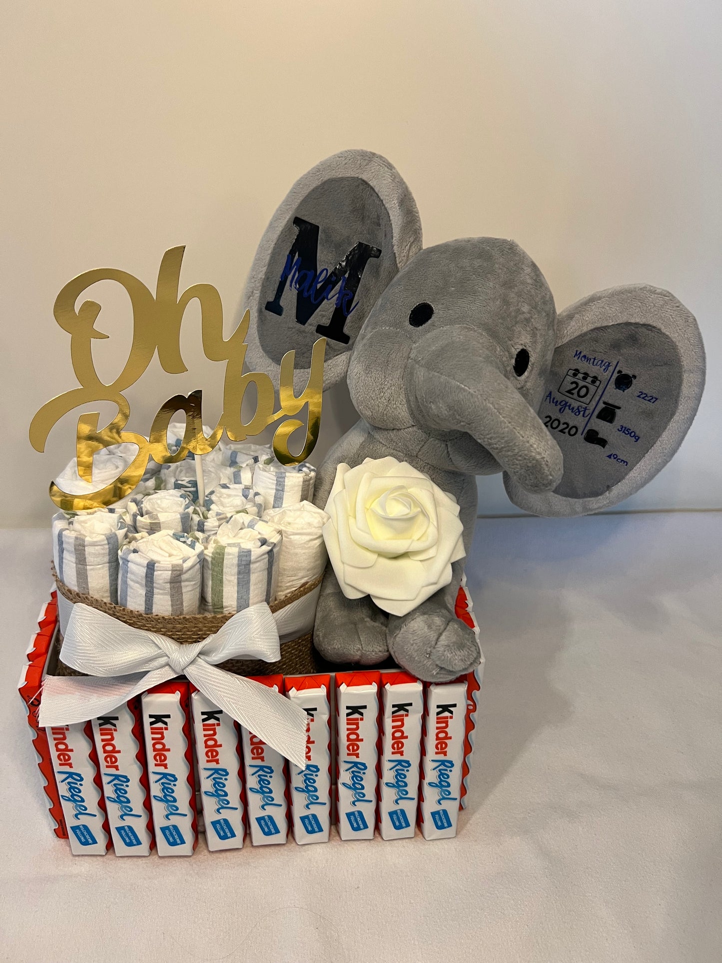 Geschenkebox zur Geburt/ Taufe, personalisiert