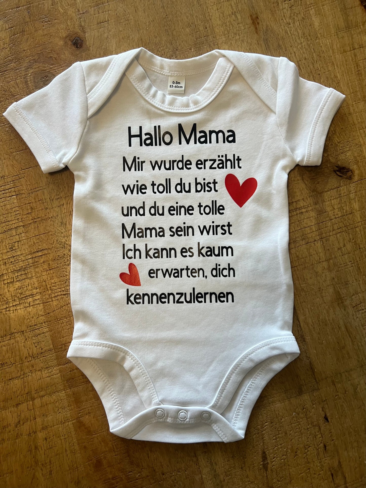 Personalisierter Baby Body, kurzarm