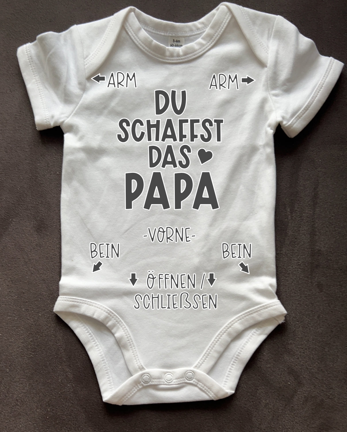 Personalisierter Baby Body, kurzarm