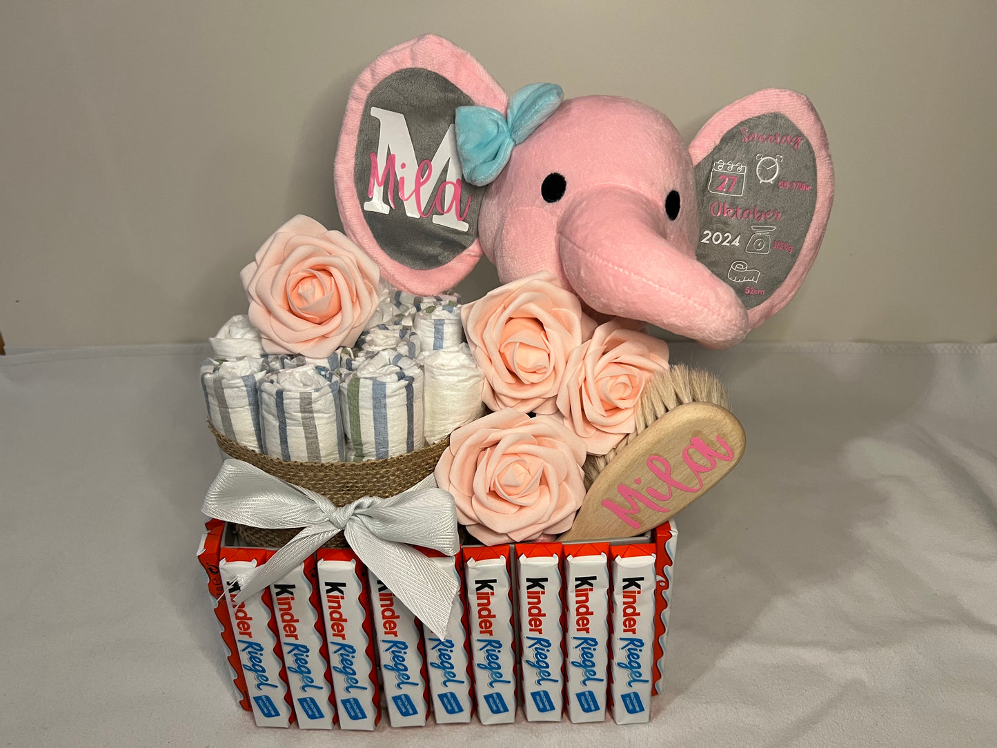 Geschenkebox zur Geburt/ Taufe, personalisiert