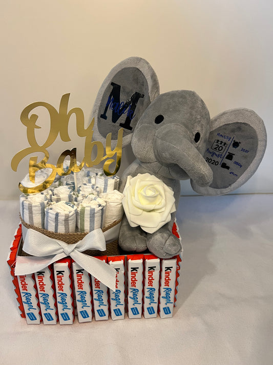 Geschenkebox zur Geburt/ Taufe, personalisiert