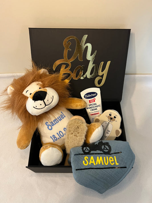 Personalisierte Geschenkbox für Kinder zur Geburt oder Taufe